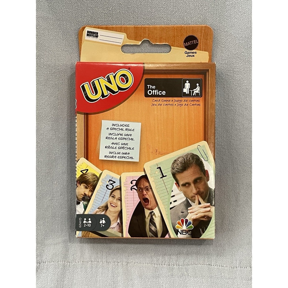 NEW Mattel UNO Card Game‎ "The Office" Limited Edition Game Night Version